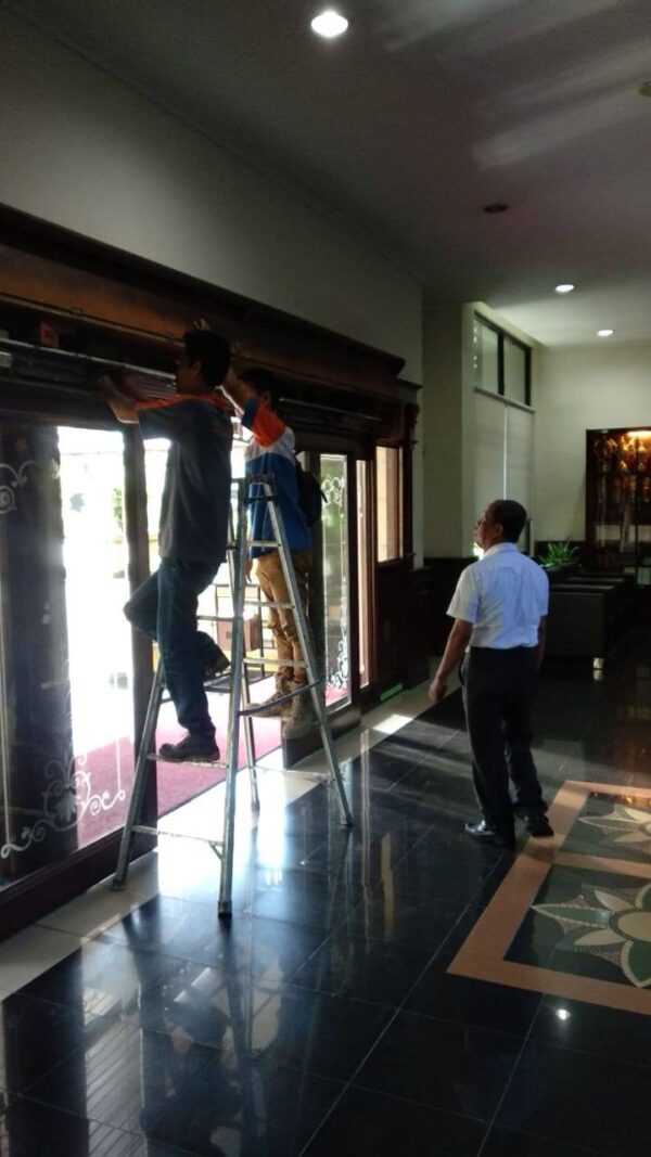 Pintu kaca Otomatis OPC Bandung + Instalasi / Pasang SLIDING DOOR Automatic