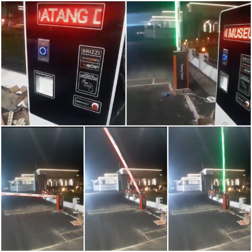 sistem parkir dengan E-money
