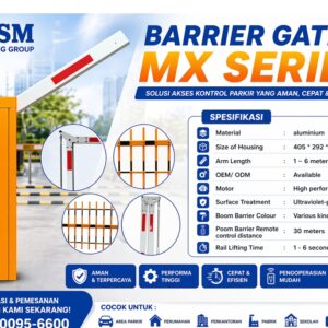 Barrier Gate MX Series: Solusi Palang Parkir Kecepatan Tinggi & Tahan Cuaca