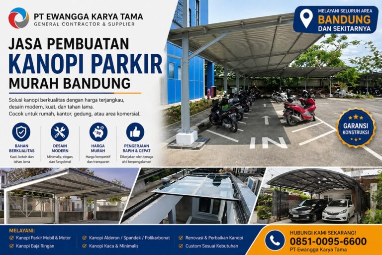Jasa Pembuatan Kanopi Parkir Bandung: Solusi Sejuk & Awet untuk Kendaraan Anda