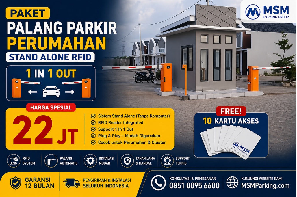 Paket portal parkir standalone MSM Parking