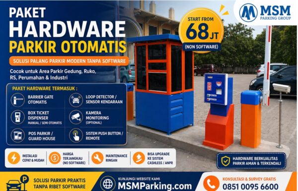 Palang parkir masjid Alhusna MSM Parking