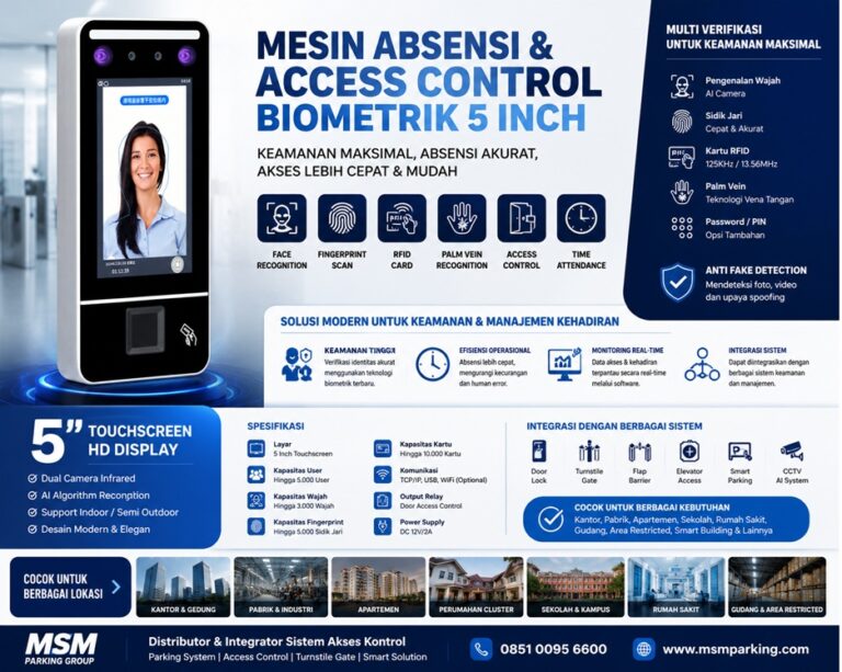 Face Recognition Access Control: Solusi Keamanan Modern yang Paling Banyak Dicari di Indonesia 2026 - MSM Parking Group
