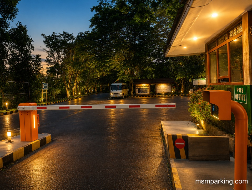 Vendor alat parkir terbaik Indonesia, MSM Parking Group, PT MSM Tiga Matra Satria, Harga Palang Parkir, Tripod Turnstile Murah, Sistem Parkir Otomatis, Barrier Gate Indonesia.