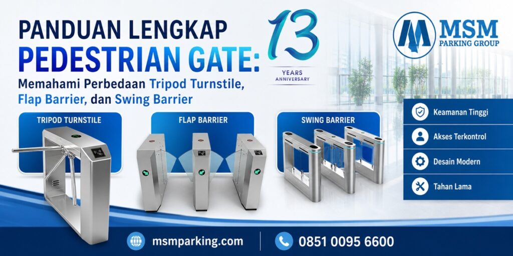 Memahami Perbedaan Tripod Turnstile, Flap Barrier, dan Swing Barrier