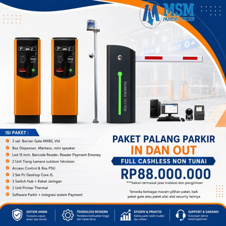 Paket harga sistem parkir tanpa operator murah standar